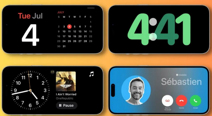 丰南苹果手机维修分享iOS17横屏充电待机显示有什么好处 